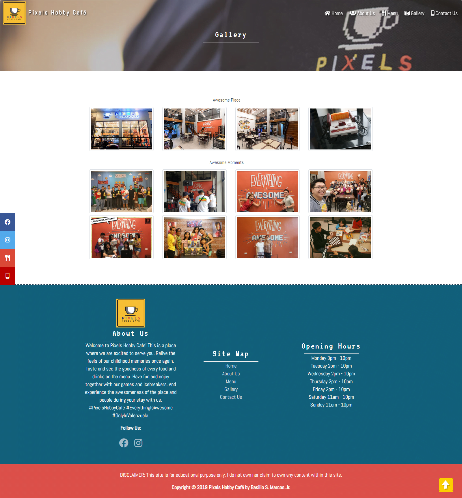 screencapture peterpanjb gitlab io pixels hobby cafe gallery html 2020 09 02 17 14 28